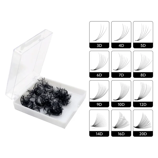china easy fan volume lash extensions wholesale manufacturer (copy)