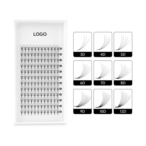 china pre made fans volume eyelash extensions wholesale manufacturer