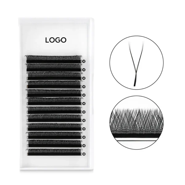 china yy w shape eyelash extensions wholesale manufacturer